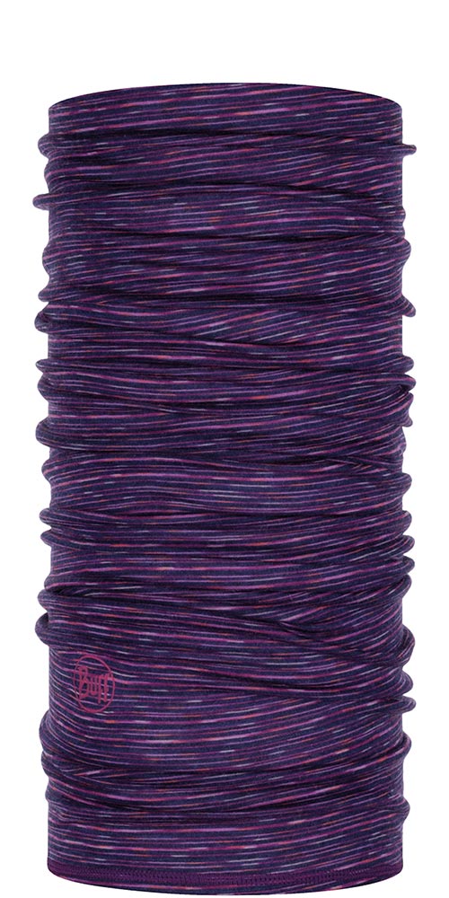 Buff Merino Wool 125 Neck Warmer - Purple Multi Stripes | Purple Multi Stripes