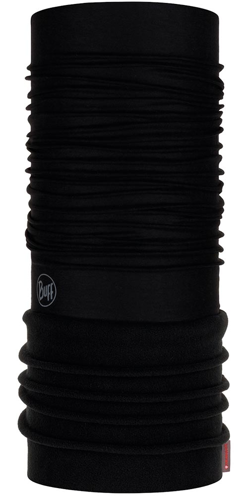 Buff Polar Neck Warmer - Solid Black/Black | Solid Black/Black