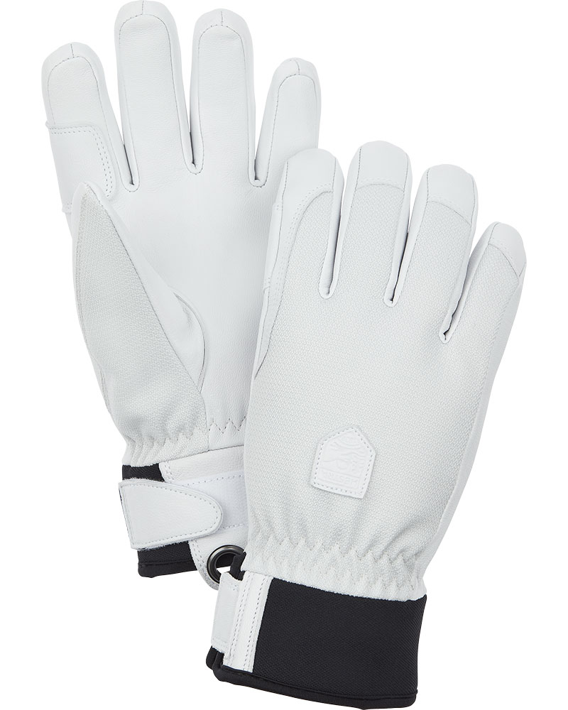 Hestra Army Leather Ski Patrol Women's Gloves | Size 7 | Cream/White