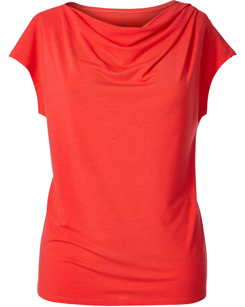 Royal Robbins essential Tencel Women's Cowl Neck | L | Flame