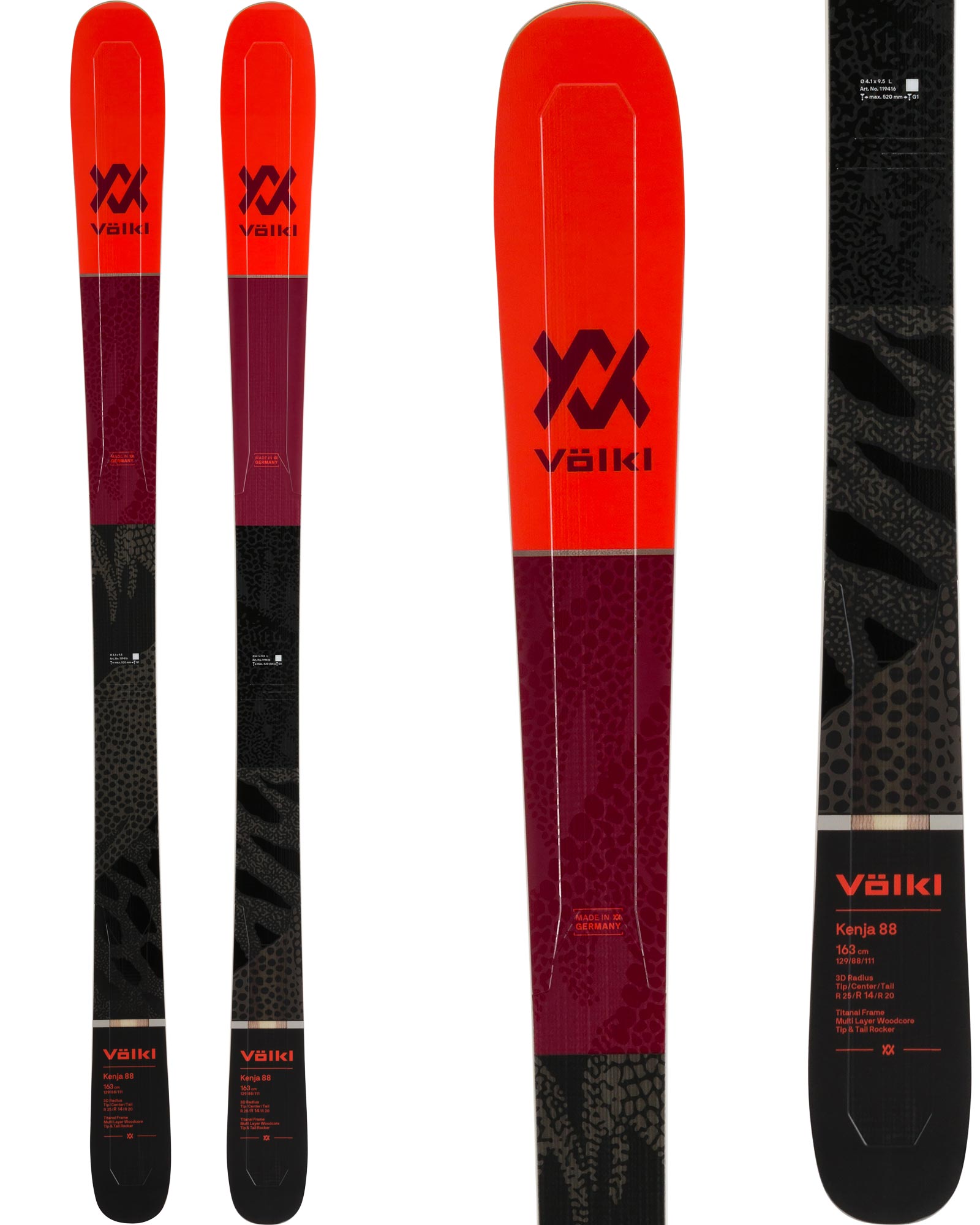 Volkl Kenja 88 Women's Skis 2020 | 156cm