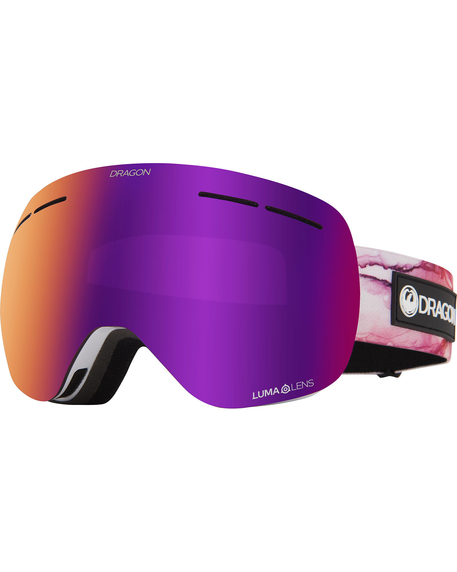 Dragon X1s Merlot / Lumalens Purple Ionized + Lumalens Light Rose Women's Goggles | Merlot