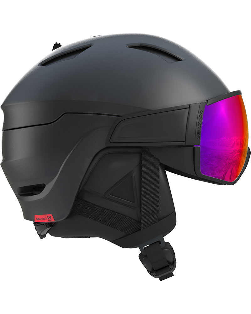 Salomon Driver Ski Helmet | S | Black/Red Accent
