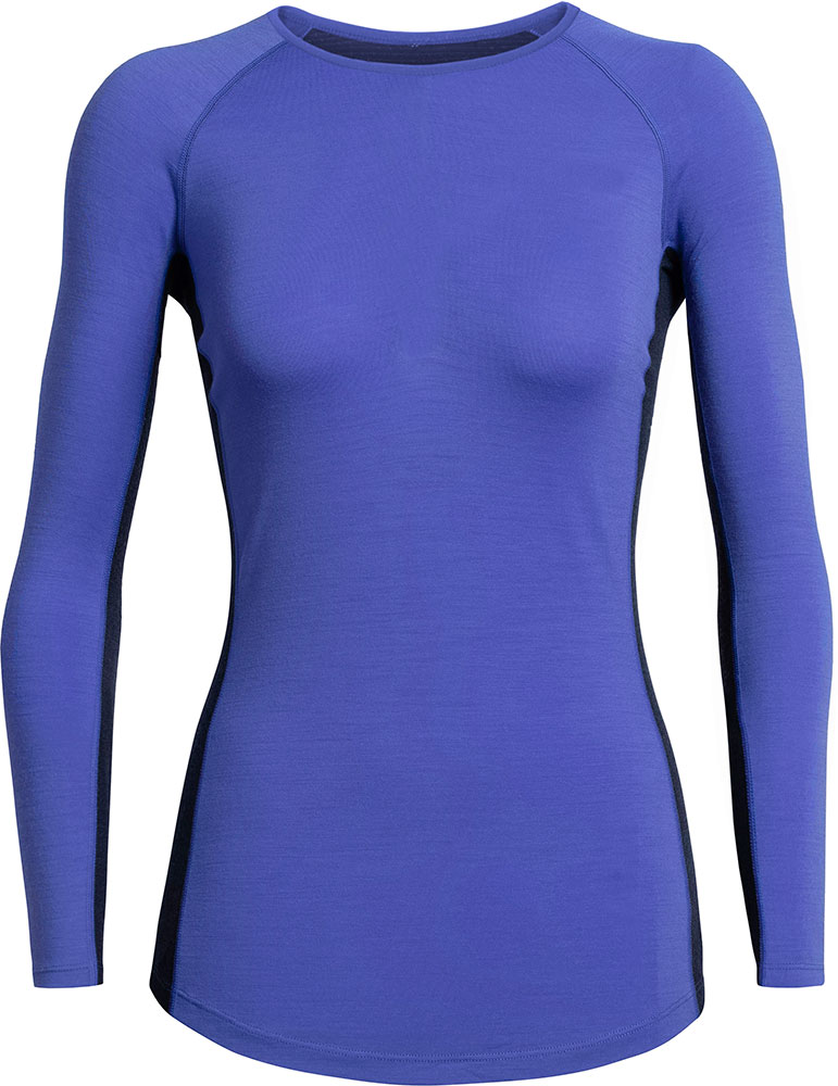 Icebreaker Merino 200 Zone Women's L/S Crew Neck | XS | Mystic Blue