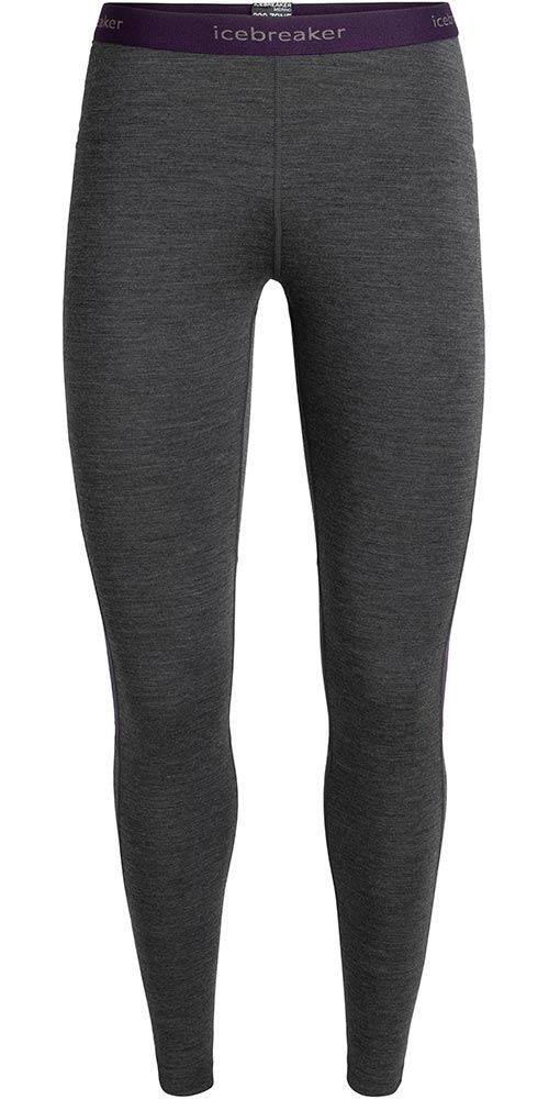 Icebreaker Merino 200 Zone Women's Leggings | M | Jet Heather