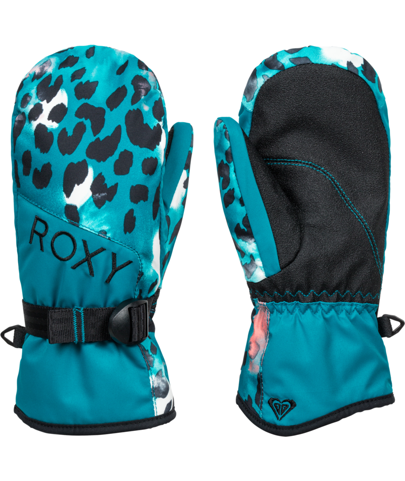 Roxy Jetty Girls' Mittens | M | Ocean Depths