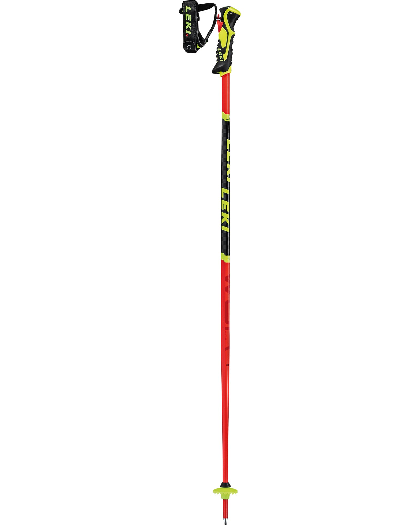 Leki WC Lite SL Youth Race Ski Poles | 115cm | Neon Red