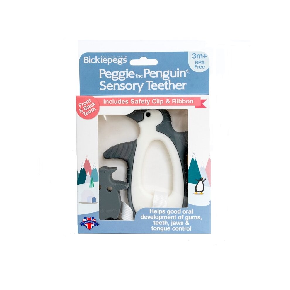 Bickiepegs Peggie The Penguin Sensory Teether