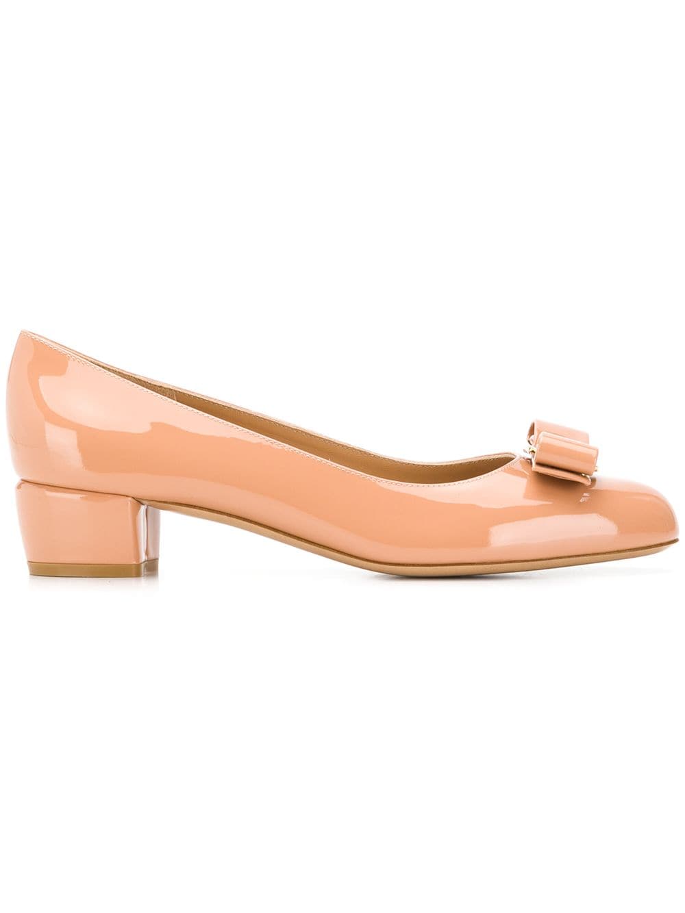 Salvatore Ferragamo Women's Vara Leather Pumps | 7 | Pink