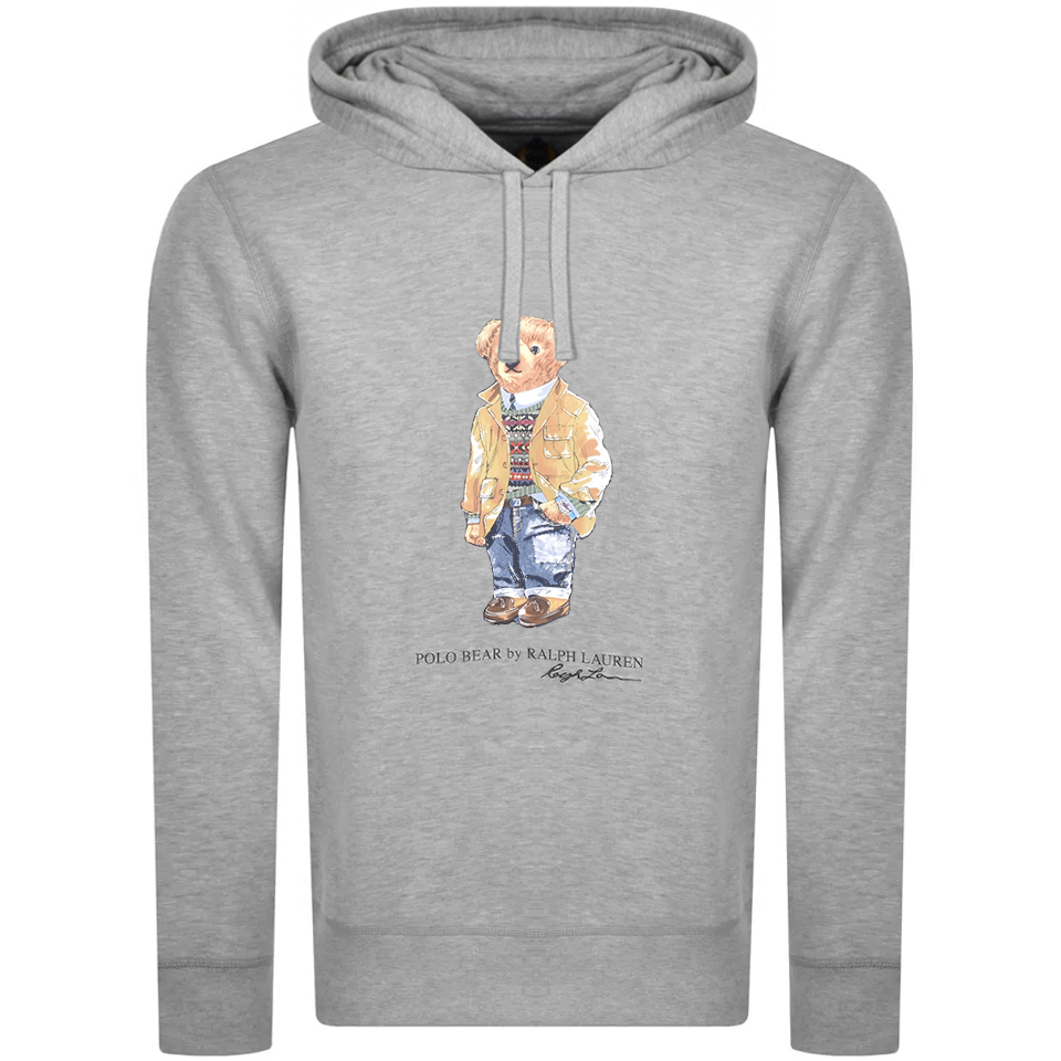Polo Ralph Lauren Men's Magic Fleece Polo Bear Hoodie - Andover Heather - S