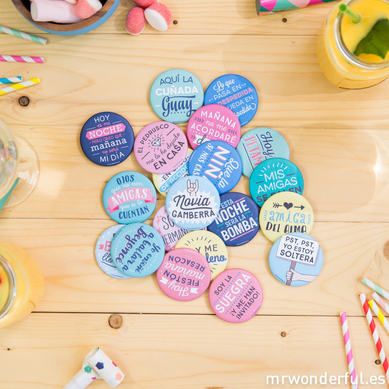 Mr Wonderful Chapas juerguistas para despedidas de soltera