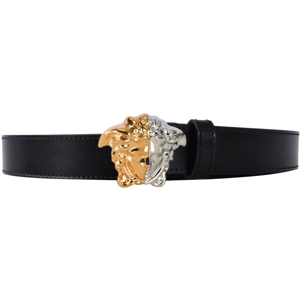 VERSACE Men's Black Palazzo Demi Leather Belt | Black | 100