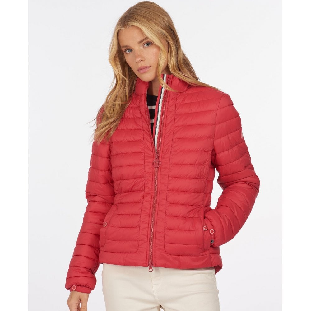 Barbour Runkerry Quilted Womens Jacket Colour: Ocean Red, Size: UK10 E
