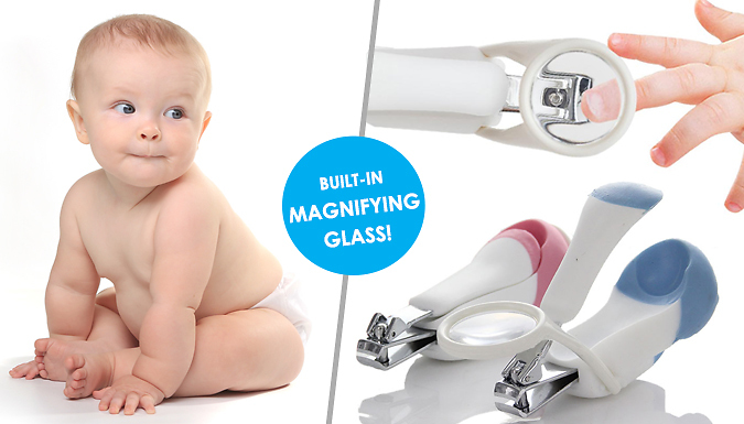 SecretStorz Baby Nail Clippers with Magnifying Glass - 1 or 2