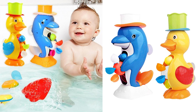 WhoGotThePlan Water Wheel Bath Toy - 2 Designs