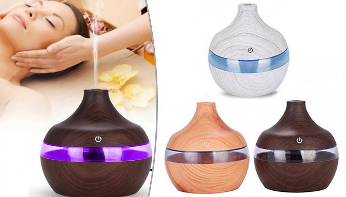 MBLogic USB Ultrasonic Aroma Colour-Changing LED Humidifier - 2 Colours