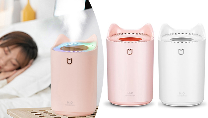 SecretStorz Light-Up Air Humidifier Mist Diffuser - Pink or White