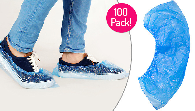 MBLogic 100-Pack of Disposable Plastic Shoe Covers