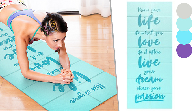 Hey4beauty Printed Yoga Mat - 4 Designs