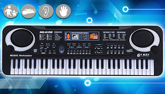 WhoGotThePlan Kids Electric Piano with Microphone