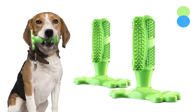 Spezzee Dog Dental Chew Toothbrush Toy - 2 Sizes & Colours