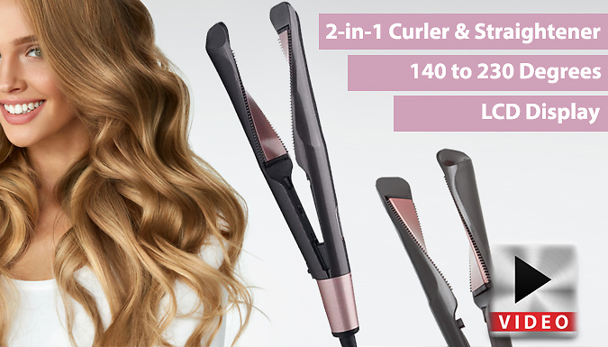 Magic Trend 2-in-1 Ceramic Hair Curler & Straightener