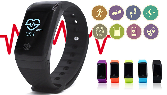 Ugoagogo HR10+ 18-in-1 Fitness Tracker with Heart Rate & Blood Oxygen Monitor - 5 Colours!
