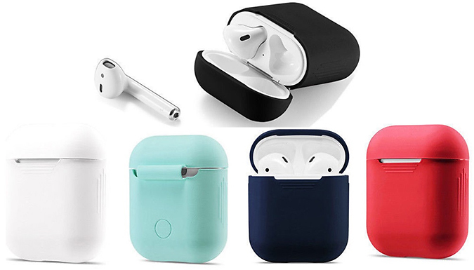 Impress Gadgets Apple AirPod Compatible Protective Silicone Charging Box Cover - 4 Colours