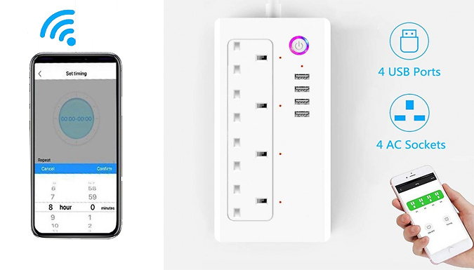 MBLogic Smart Wi-Fi Extension Plug With USB Ports
