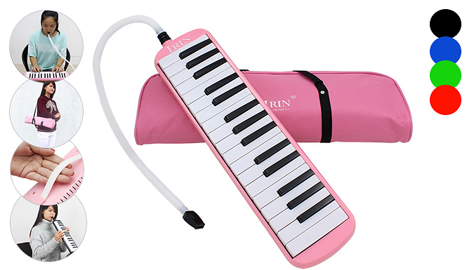 SecretStorz 32-Key Melodica With Carry Case - 5 Colours