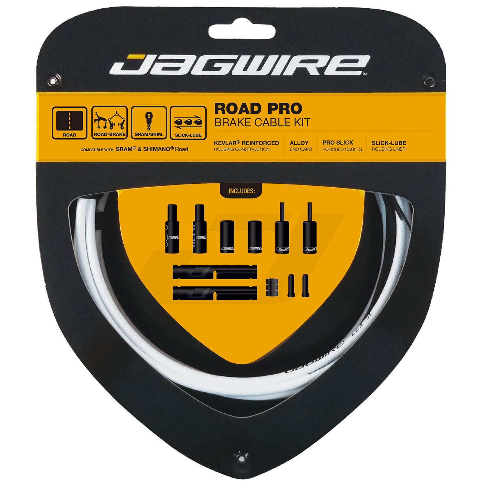 Jagwire Road Pro Bremsensatz Kabel Kit - Weiss
