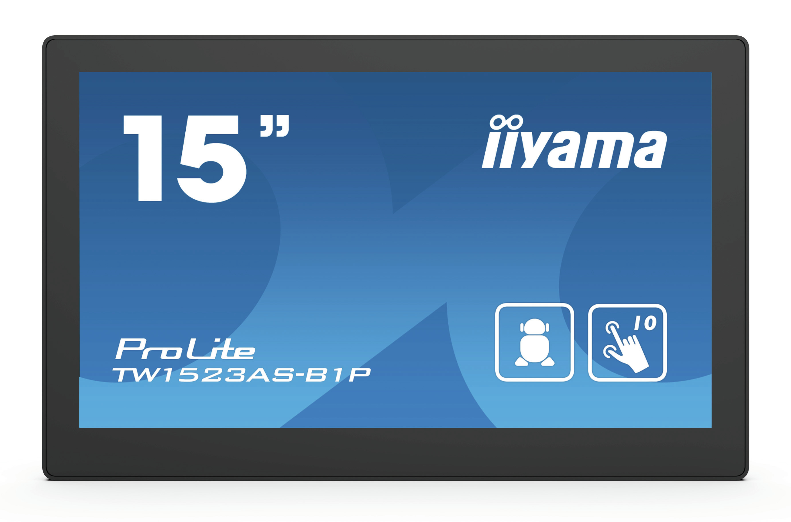 iiyama ProLite TW1523AS-B1P touch screen monitor 39.6 cm (15.6")...