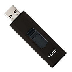 Ativa USB Flash Drive USB 2.0 128 GB Silver, Black