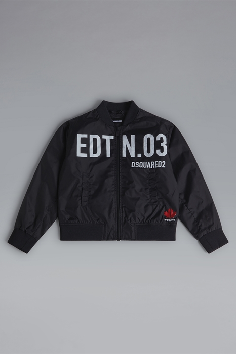 DSQUARED2 Uomo Giacca Nero Taglia 10 100% Nylon