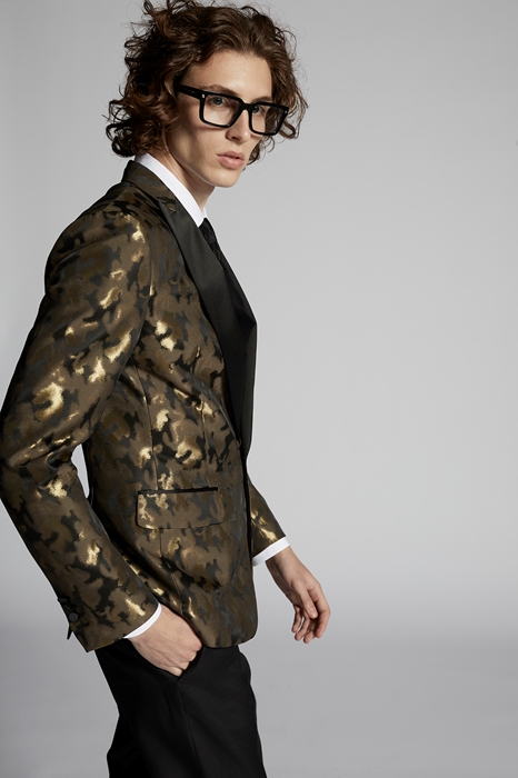 DSQUARED2 Uomo Giacca Oro Taglia 44 100% Poliestere