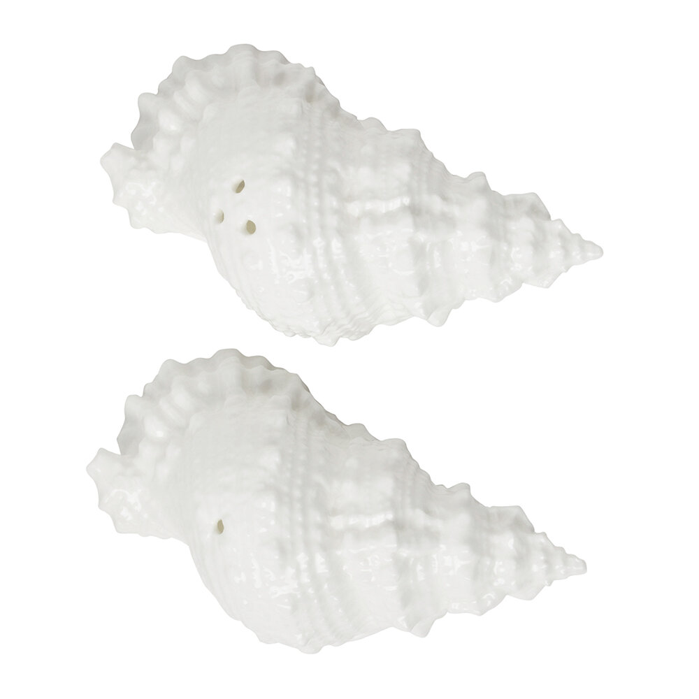 Blue Pheasant - Coco Salt and Pepper Shakers - Set of 2 - White