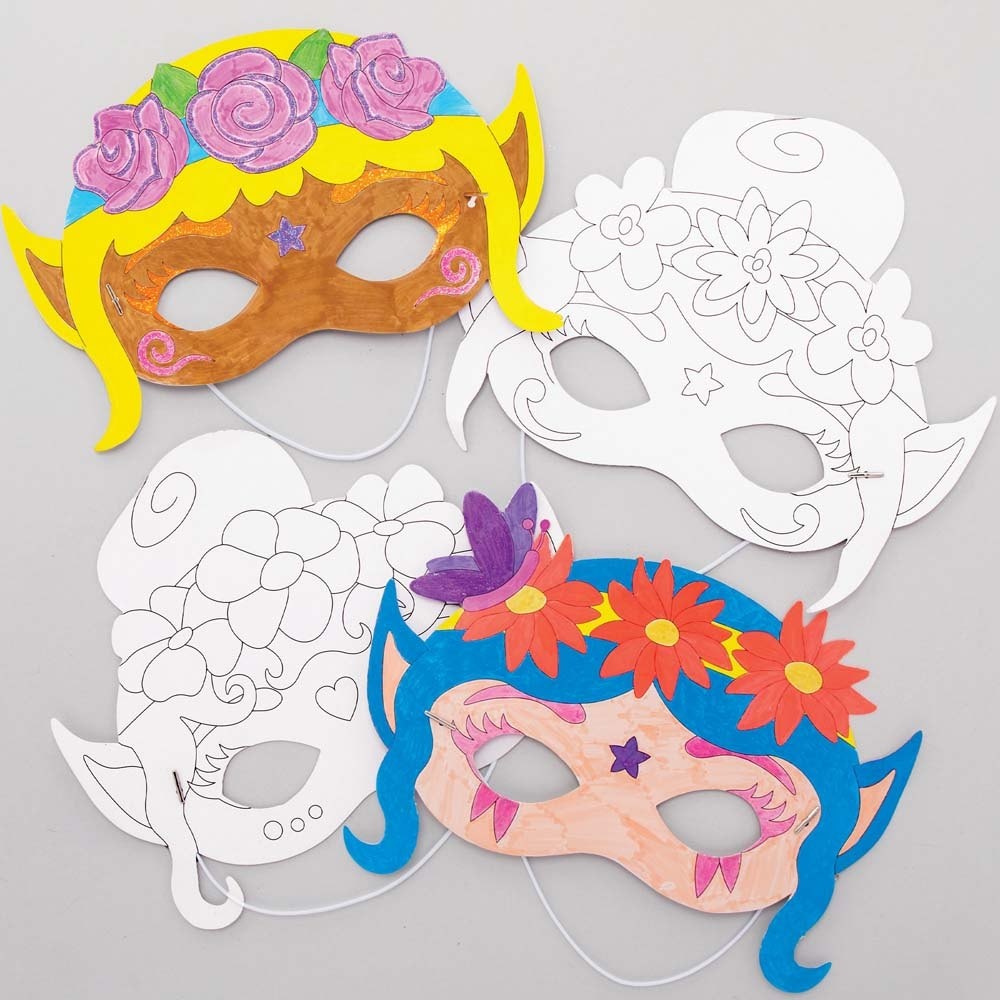 Fairy Colour-in Masks (Pack of 10)