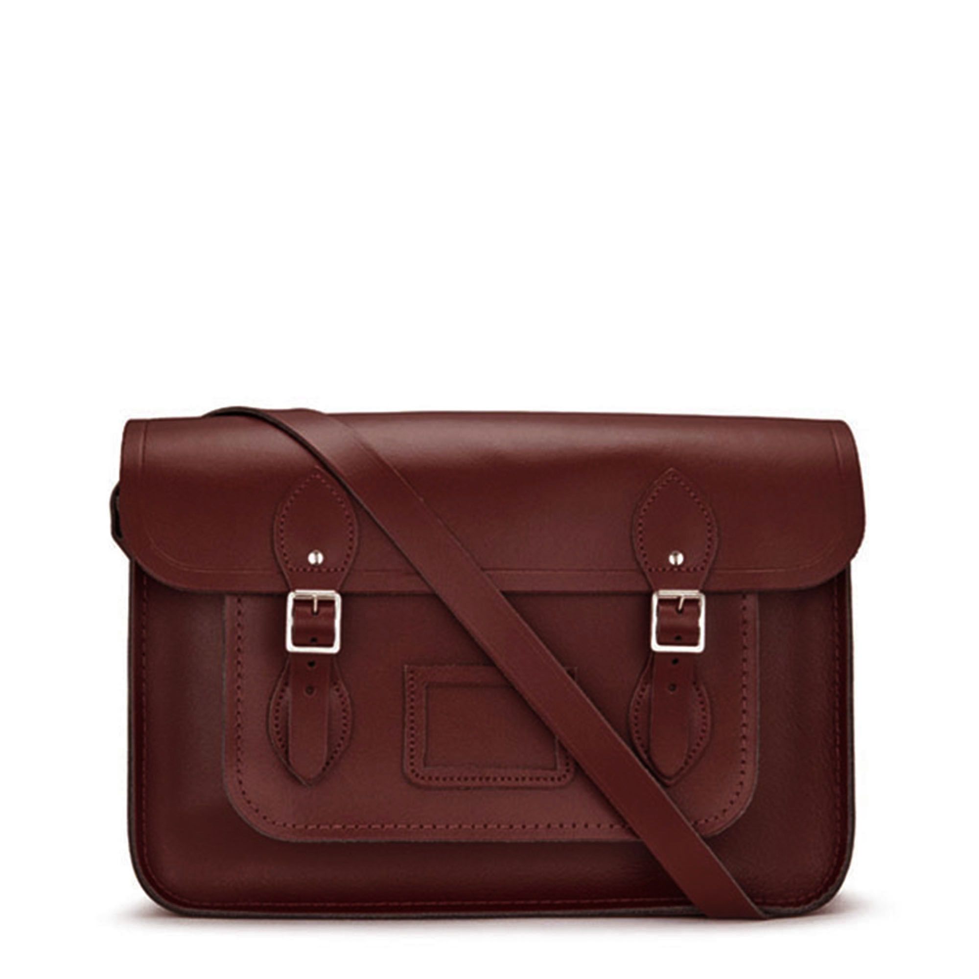 Cambridge Satchel 15 Inch Classic Satchel in Leather - Oxblood