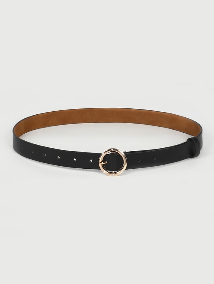 Zaful Circular Rhinestone Buckle Belt | BLACK | ONESIZE