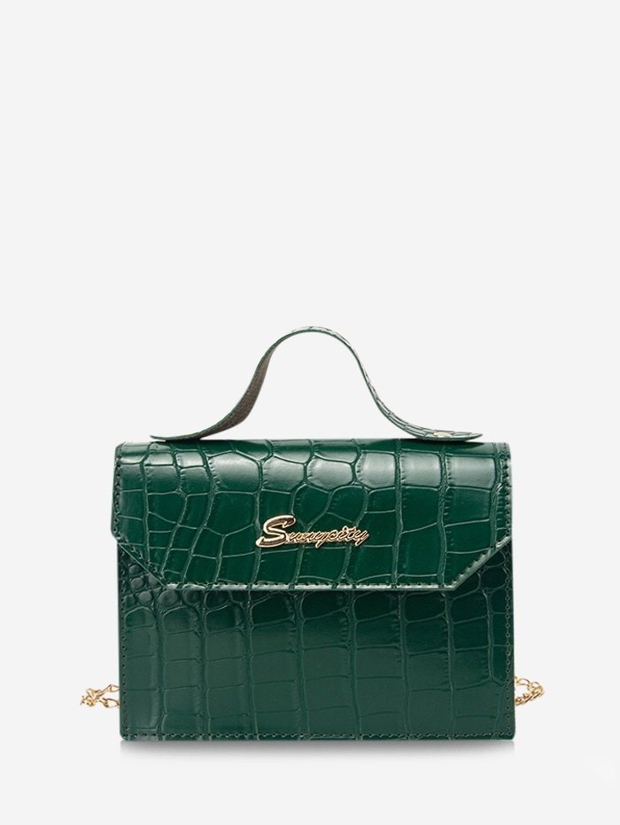 Zaful Briefmusterkette Crossbody Bag |