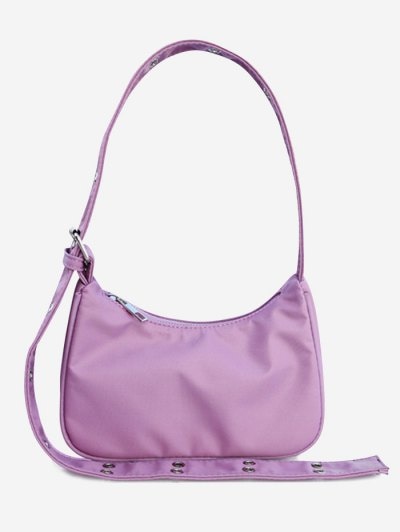 Zaful Simple Style Wide Strap Shoulder Bag | VIOLET | ONESIZE