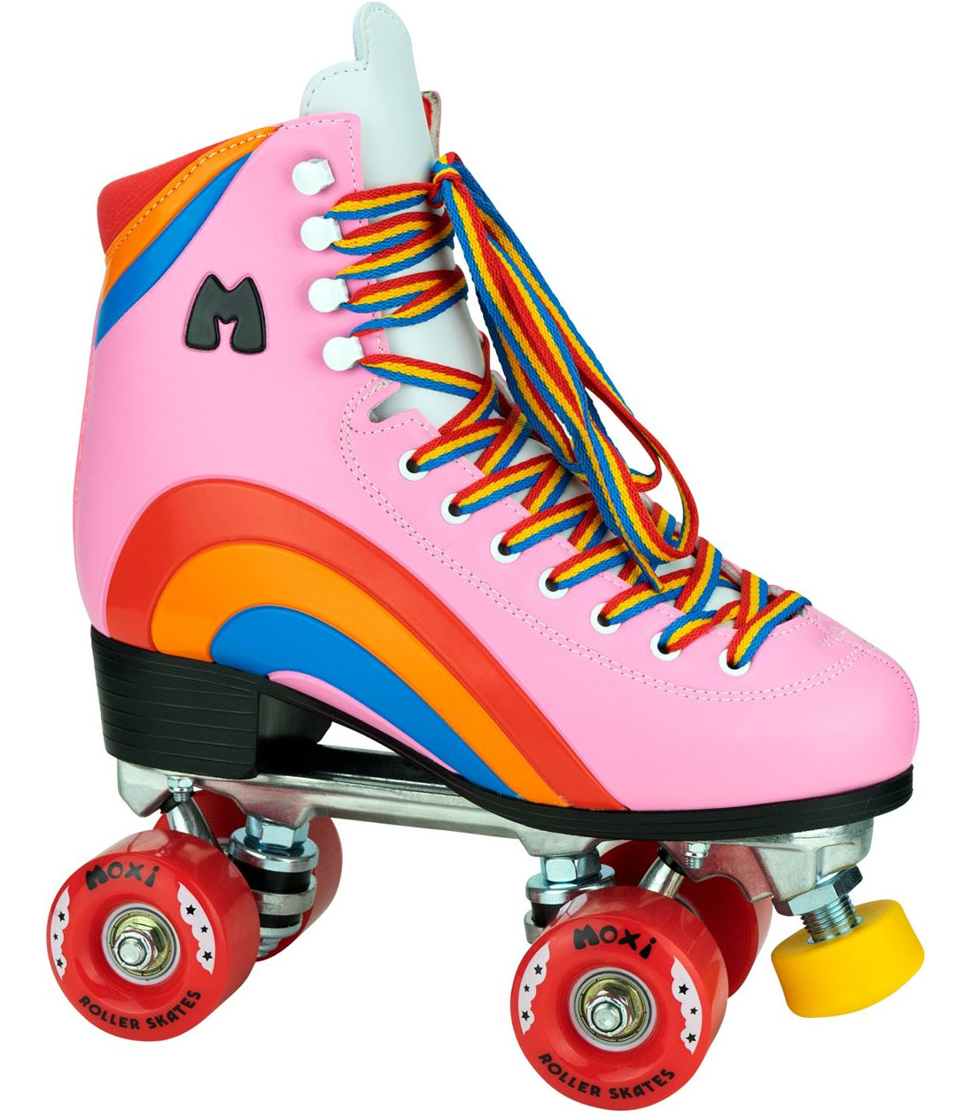 Moxi Rainbow Rider Quad Roller Skates Bubble Gum Pink
