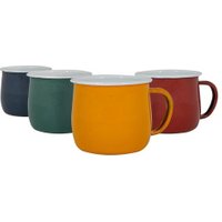 Argon Tableware Coloured Enamel Belly Mugs | 375ml | 4 Colours