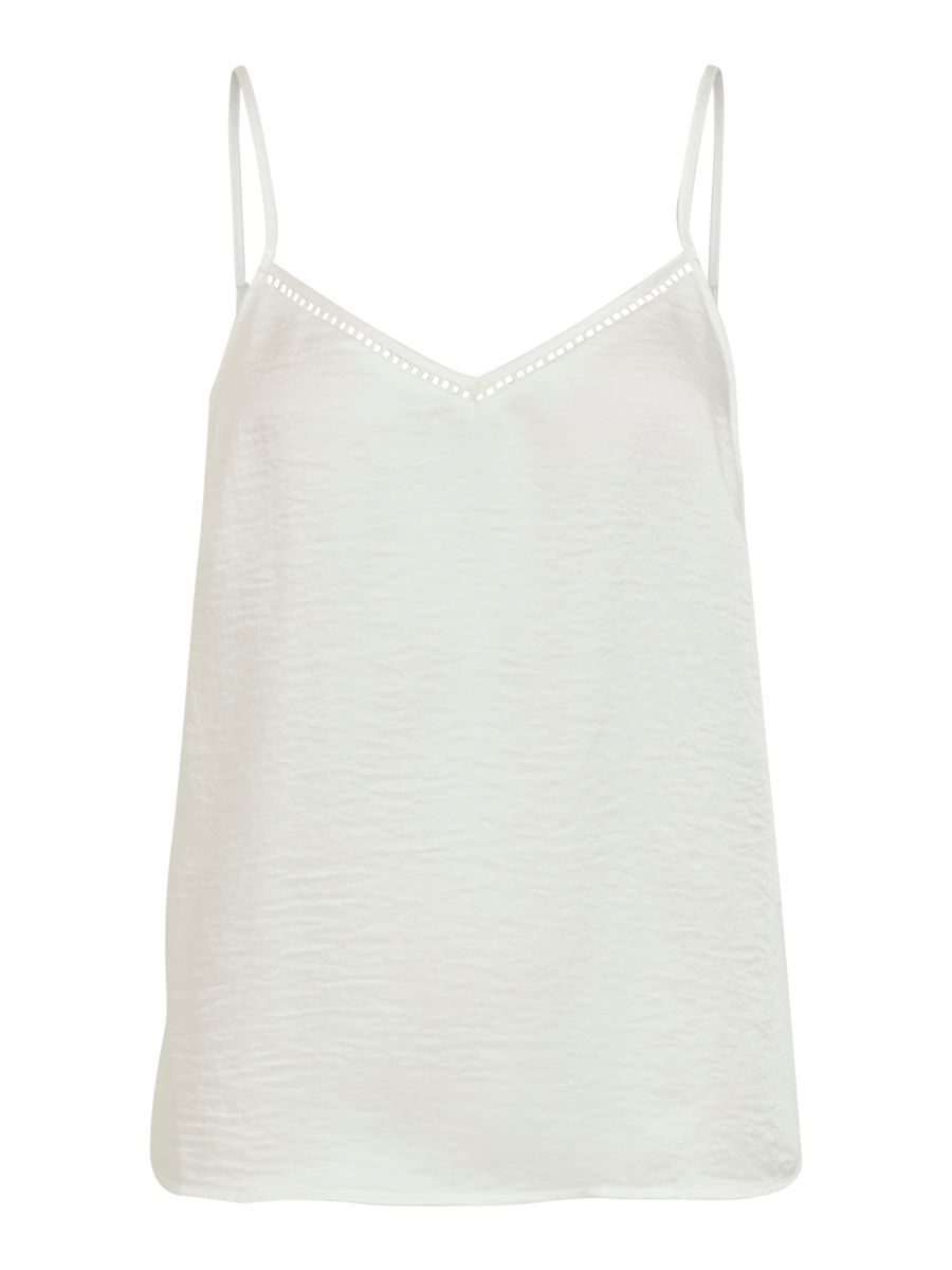 VILA V-hals Top Met Bandjes Dames White 34