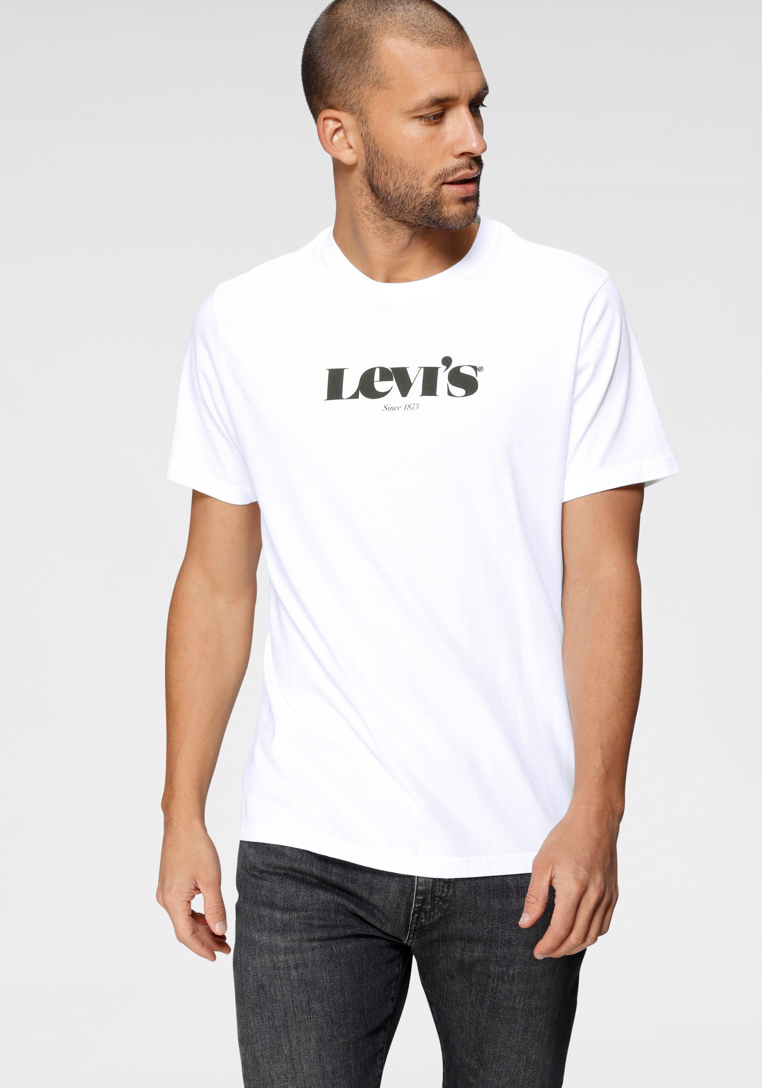 Levi's Men's Relaxed Fit T-Shirt | Logo White| M