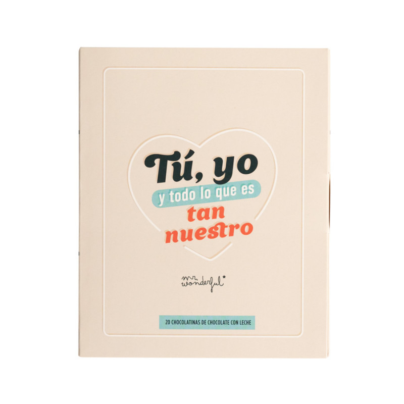 Mr Wonderful Libro con chocolatinas - Todo lo que es tan nuestro