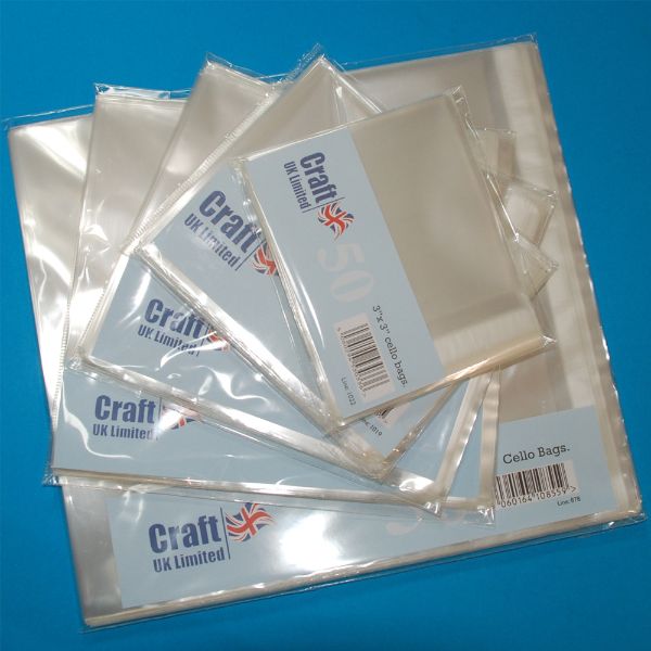 Craft UK Cello Bags 4x4 Inch
