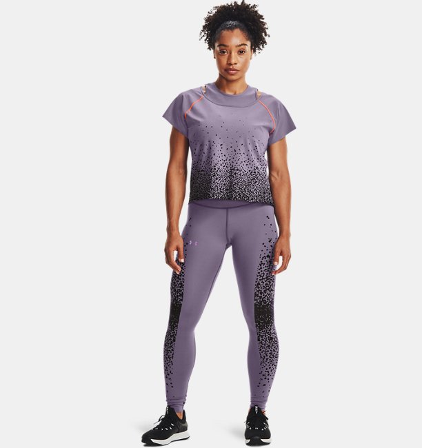  Under Armour  Women's UA RUSH No-Slip Waistband Full-Length Leggings | LG | Gray