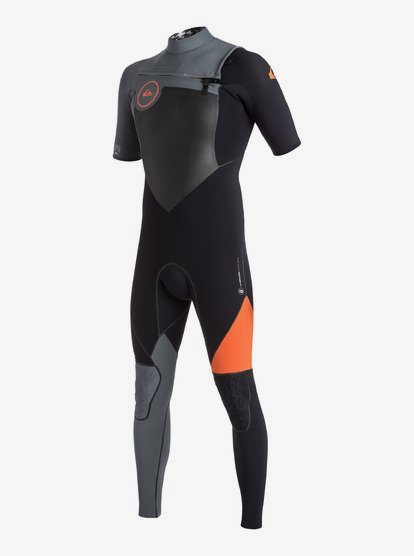 QuiksilverHighline Performance 2/2mm - Full Wetsuit met Korte Mouw en Borstrits voor Heren - Orange