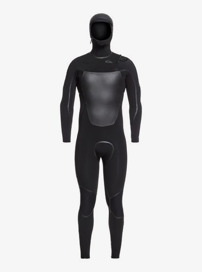 Quiksilver4/3mm Syncro Plus - Wetsuit met een Borstrits en Capuchon voor Heren - Black